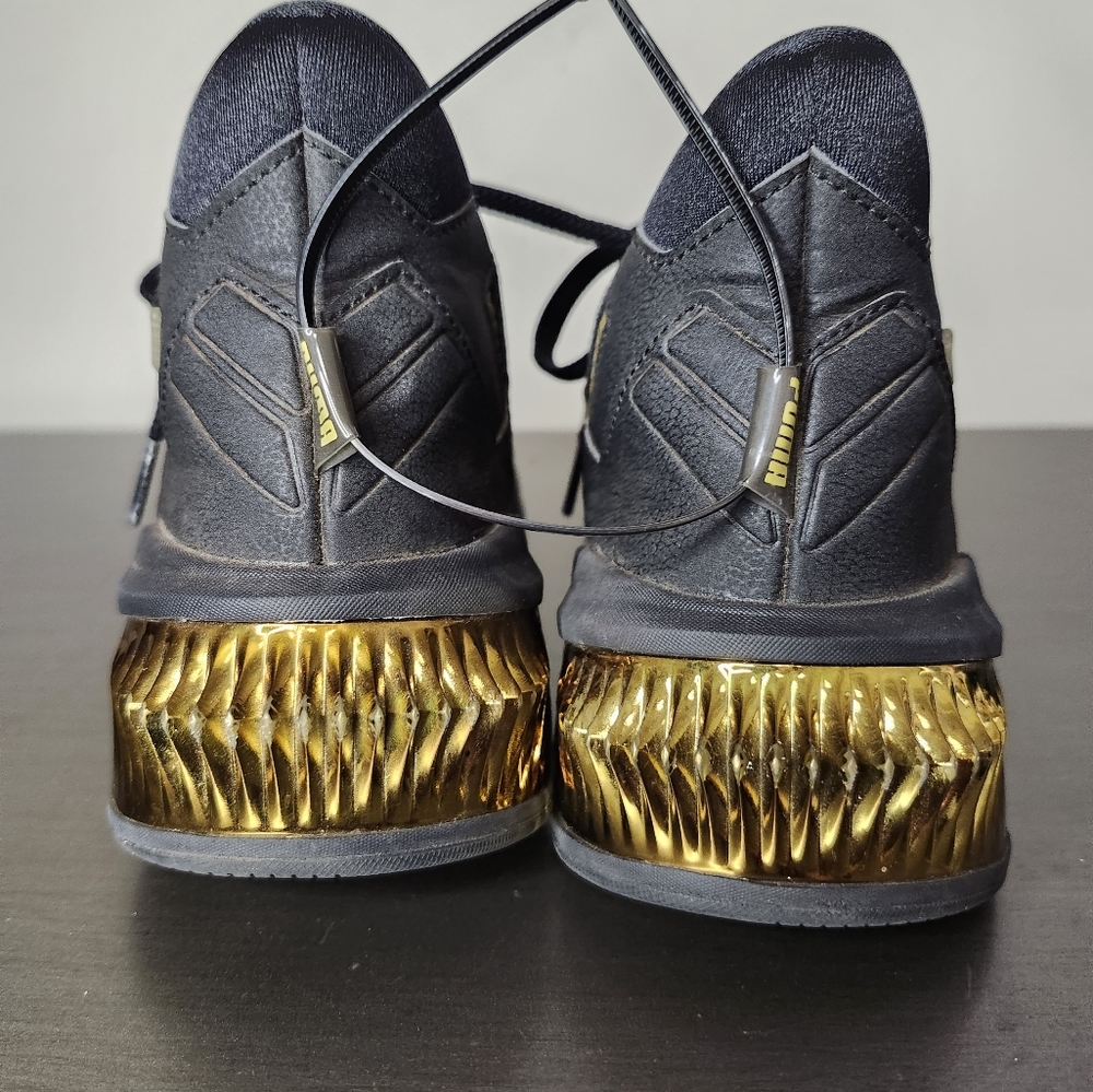 Puma Womens Provoke Xt 193784-01 Black Gold Running Shoes Sneakers Women Size 8m View 5